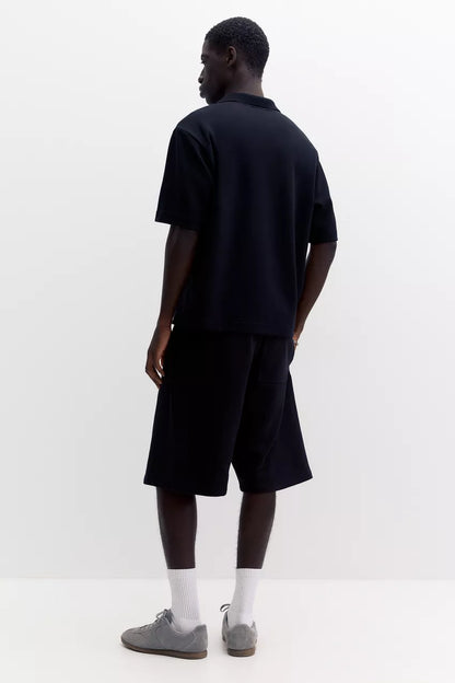 Short sleeve interlock polo shirt