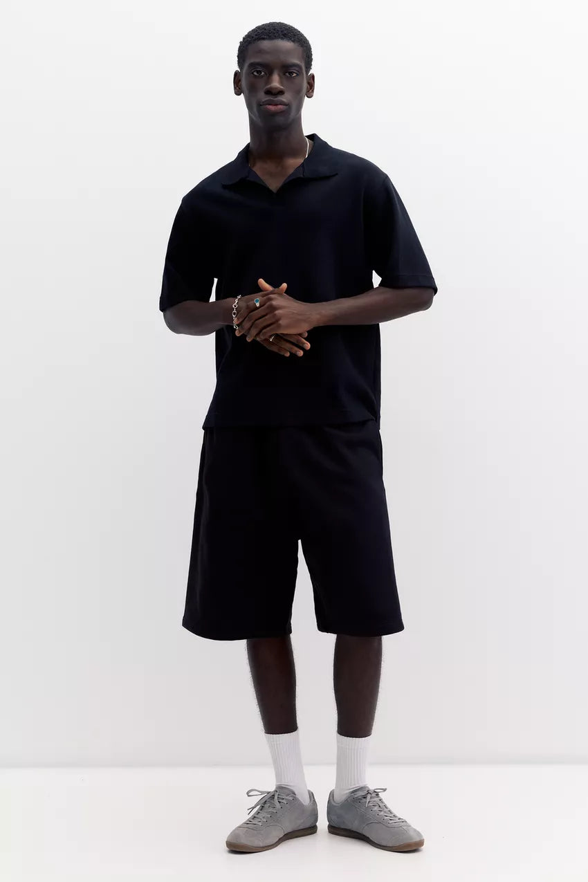 Short sleeve interlock polo shirt
