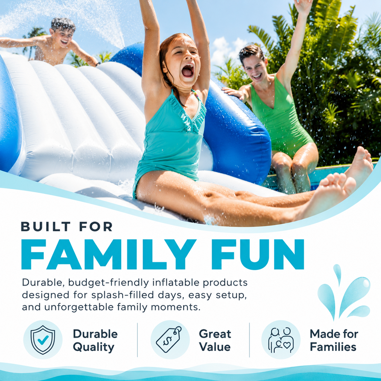 Inflatable Play Center Pool Water Slide