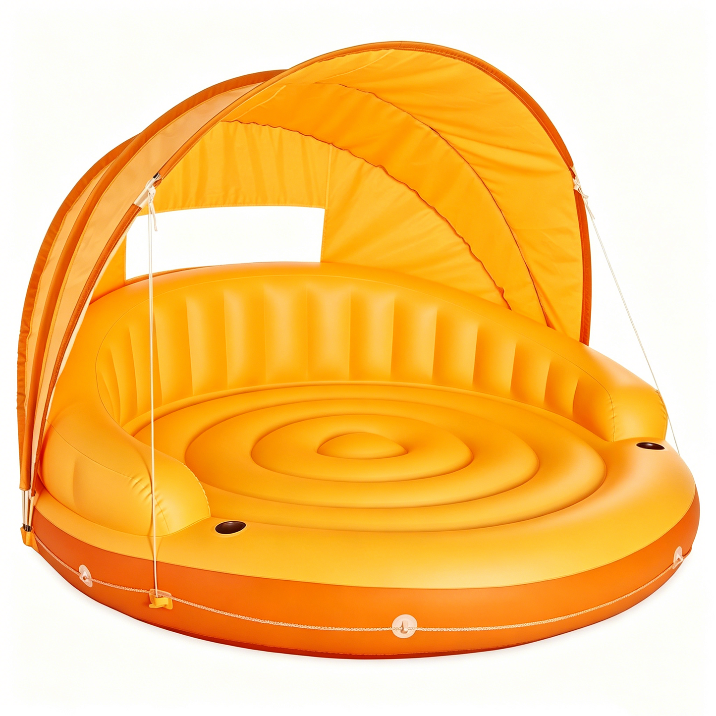 Canopy Island Inflatable Pool Float With Sunshade