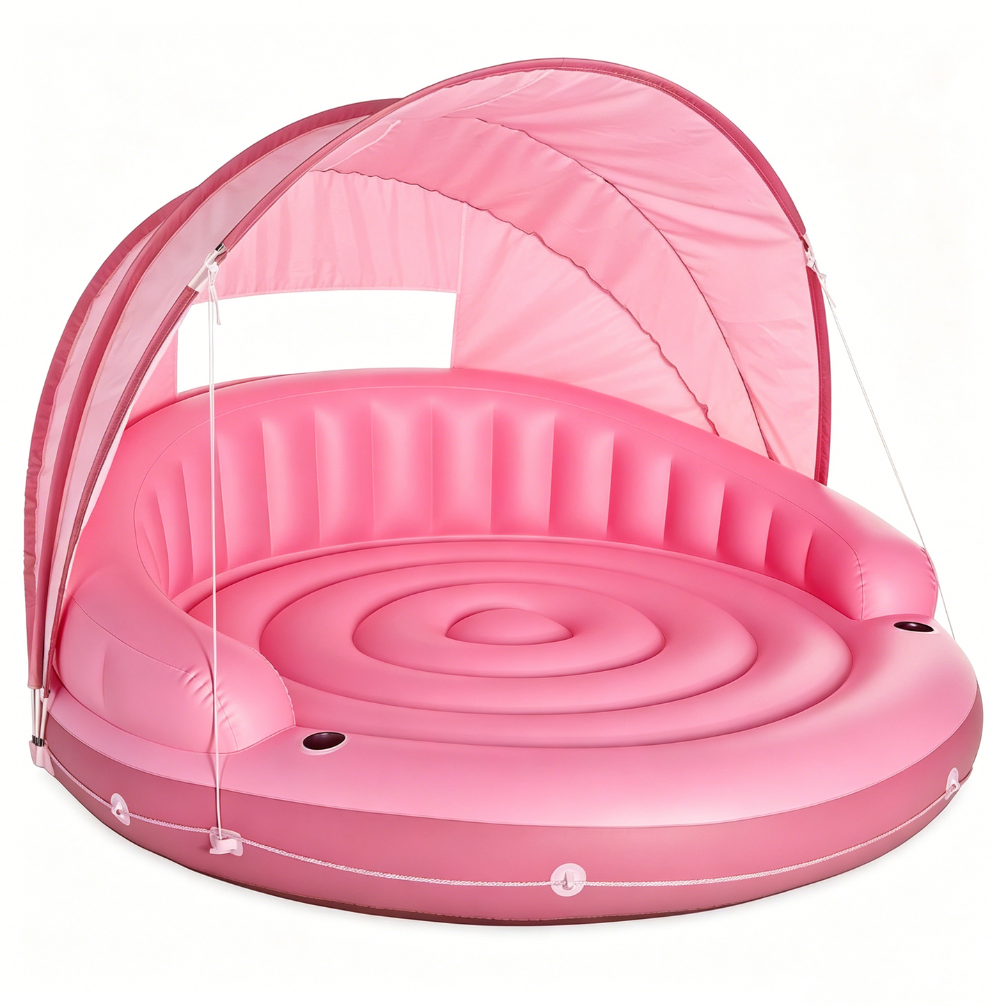 Canopy Island Inflatable Pool Float With Sunshade