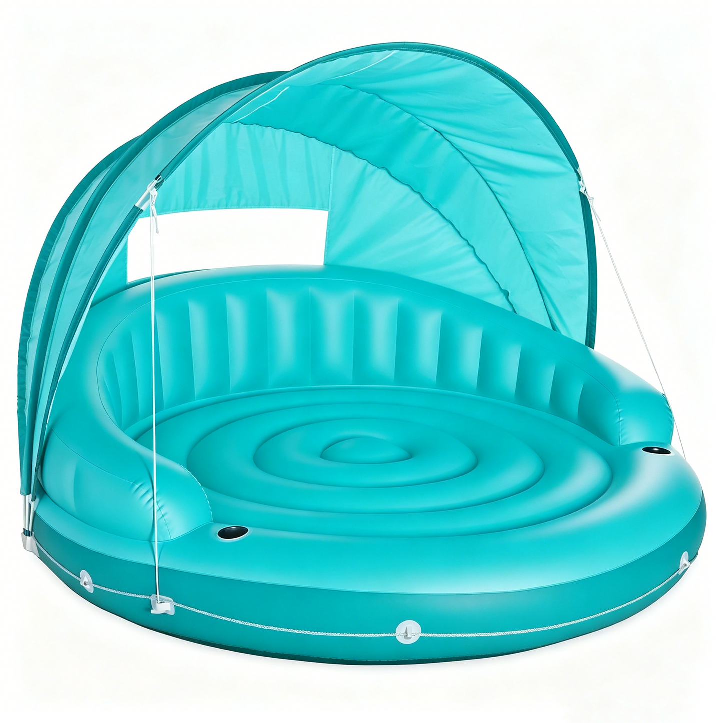 Canopy Island Inflatable Pool Float With Sunshade