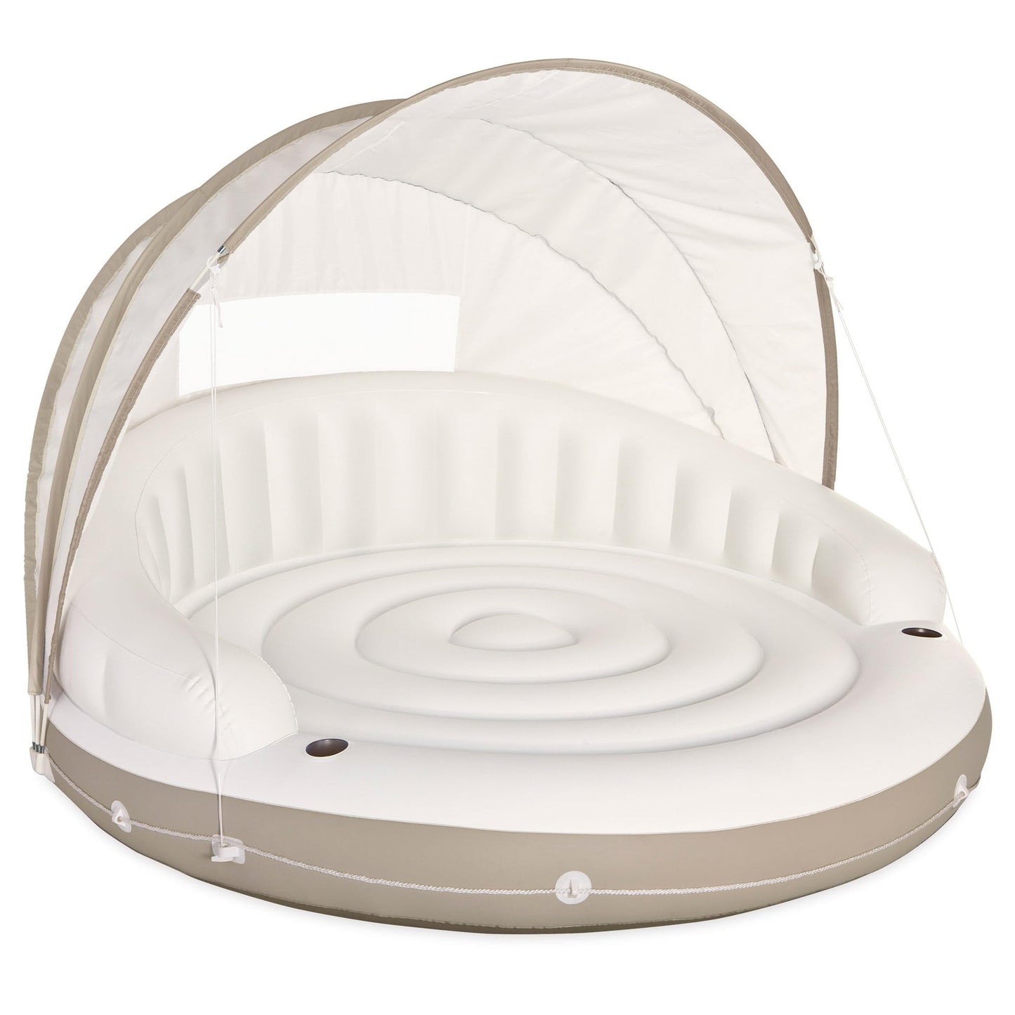 Canopy Island Inflatable Pool Float With Sunshade