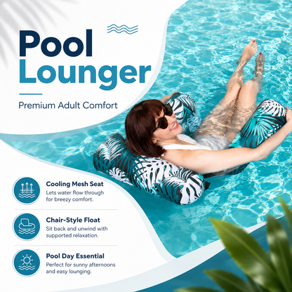 Inflatable Pool Lounge Chair