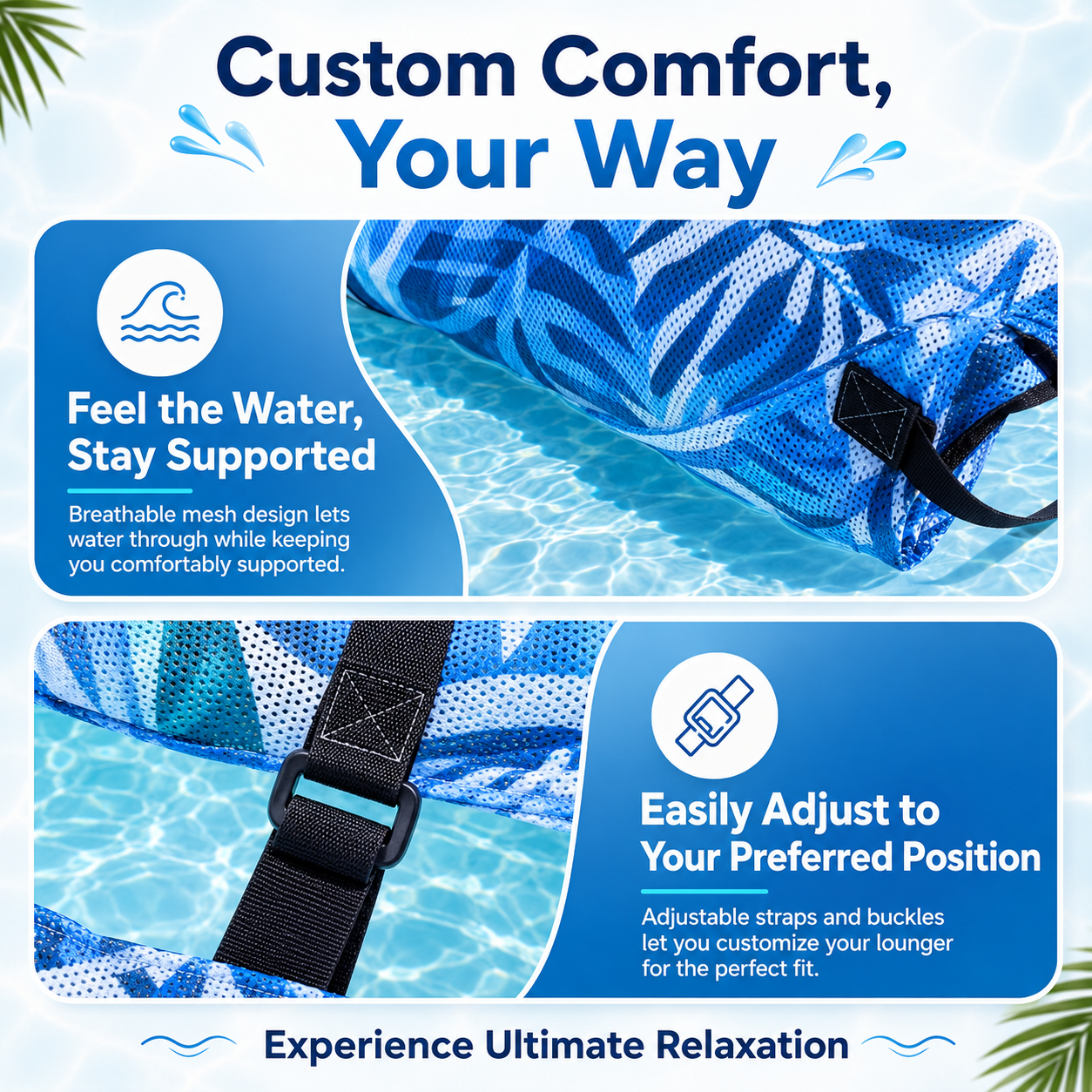 Inflatable Pool Lounge Chair